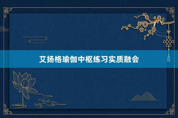 艾扬格瑜伽中枢练习实质融会